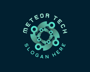 Software Tech Circuit logo design