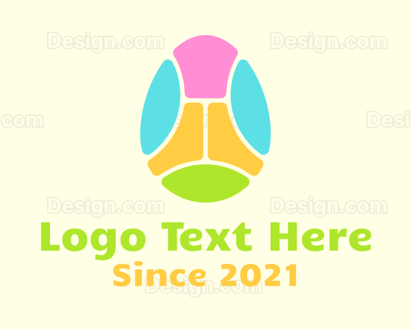Mosaic Easter Egg Logo