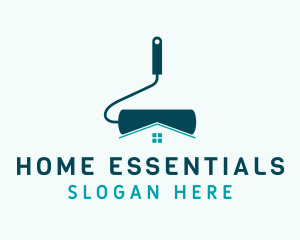 Home Paint Roller logo design