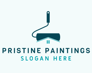 Home Paint Roller logo design