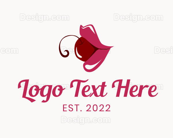 Red Cherry Lips Logo