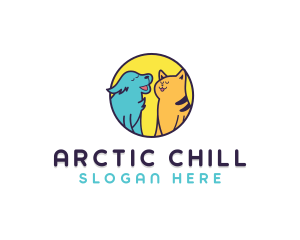 Chill Dog Cat logo design