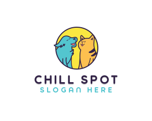 Chill Dog Cat logo design