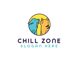 Chill Dog Cat logo design