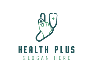 Stethoscope Health Checkup  logo design