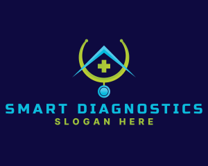 Medical Stethoscope House logo design