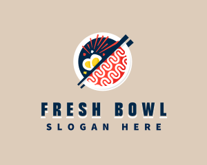 Ramen Chopsticks Bowl logo