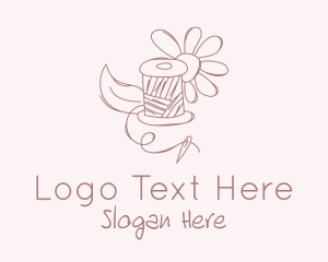 Needle Thread Flower logo