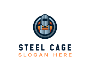 Welder Steel Builder logo design