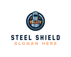 Welder Steel Builder logo design