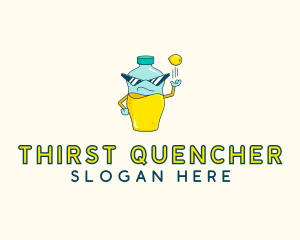 Lemon Juice Bottle logo design