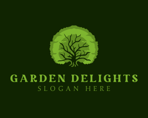 Natural Oak Tree logo design