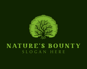 Natural Oak Tree logo design