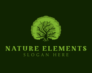 Natural Oak Tree logo design