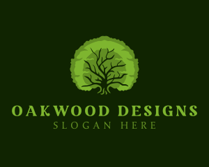 Natural Oak Tree logo design