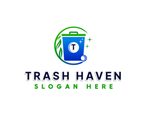 Disposal Junk Trash Bin logo design