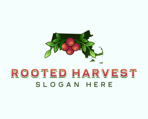 Massachusetts Fruit Cranberries logo design