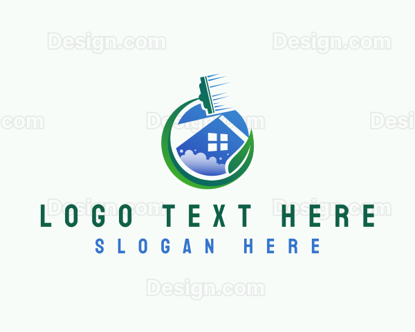 Eco Housekeeping Squeegee Logo