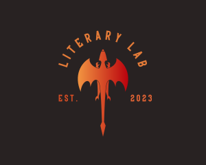 Flying Mythical Dragon  logo