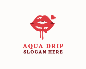 Sexy Lips Drip logo design