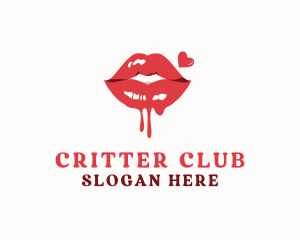 Sexy Lips Drip logo design