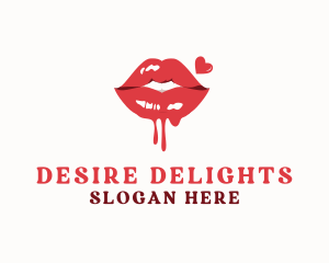 Sexy Lips Drip logo design