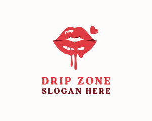 Sexy Lips Drip logo design