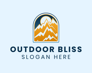 Sunset Mountain Summit logo design