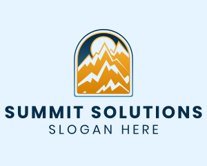 Sunset Mountain Summit logo design