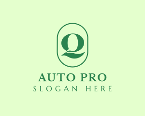 Green Organic Letter Q logo
