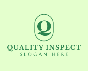 Green Organic Letter Q logo design