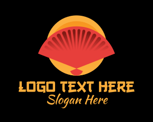 Traditional Asian Hand Fan logo