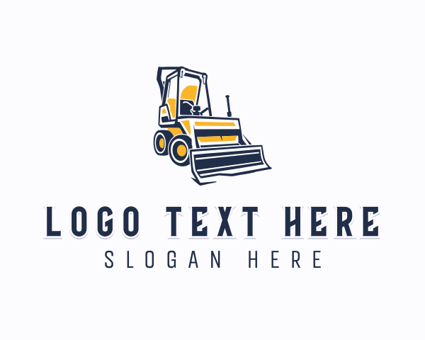 Contractor Bulldozer Machinery logo