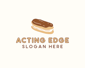 Chocolate Eclair Sweet Pastry logo design