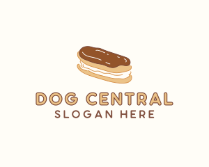 Chocolate Eclair Sweet Pastry logo design