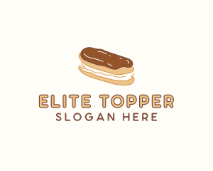 Chocolate Eclair Sweet Pastry logo design