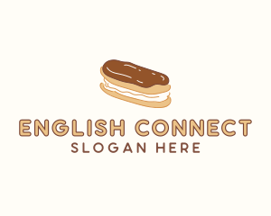 Chocolate Eclair Sweet Pastry logo design