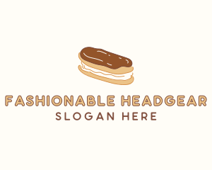 Chocolate Eclair Sweet Pastry logo design