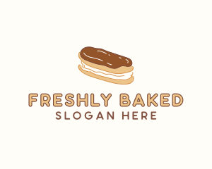 Chocolate Eclair Sweet Pastry logo design