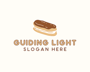 Chocolate Eclair Sweet Pastry logo design