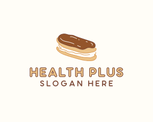 Chocolate Eclair Sweet Pastry logo design