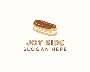 Chocolate Eclair Sweet Pastry logo design