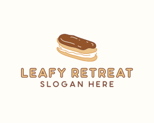 Chocolate Eclair Sweet Pastry logo design