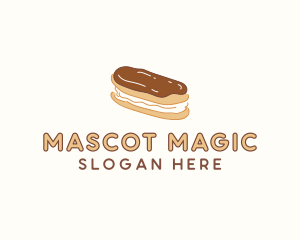 Chocolate Eclair Sweet Pastry logo design