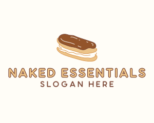 Chocolate Eclair Sweet Pastry logo design