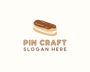 Chocolate Eclair Sweet Pastry logo design