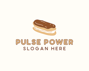 Chocolate Eclair Sweet Pastry logo design