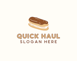 Chocolate Eclair Sweet Pastry logo design