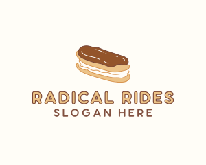 Chocolate Eclair Sweet Pastry logo design