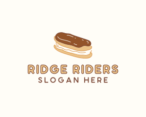 Chocolate Eclair Sweet Pastry logo design